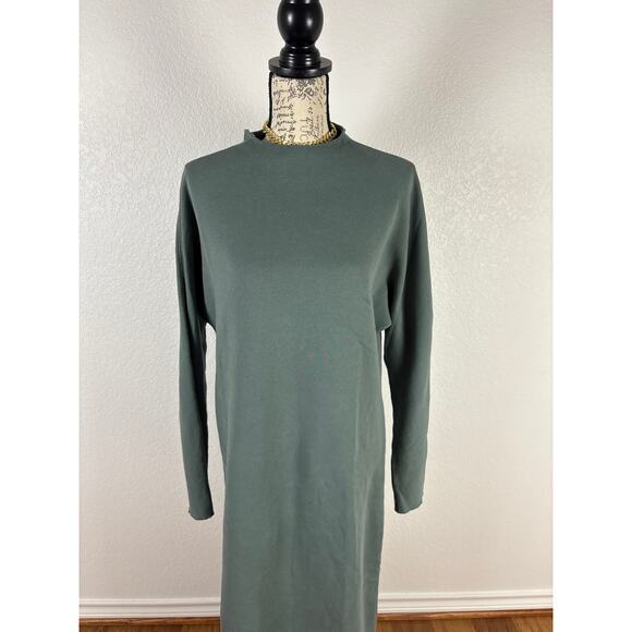 B48 Frank & Eileen Isabelle Funnel Neck Sweater Dress Womens Medium Minimalist - Picture 6 of 8